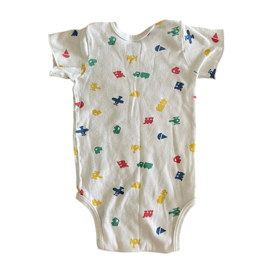 Boys lightning white Romper size 9 mth