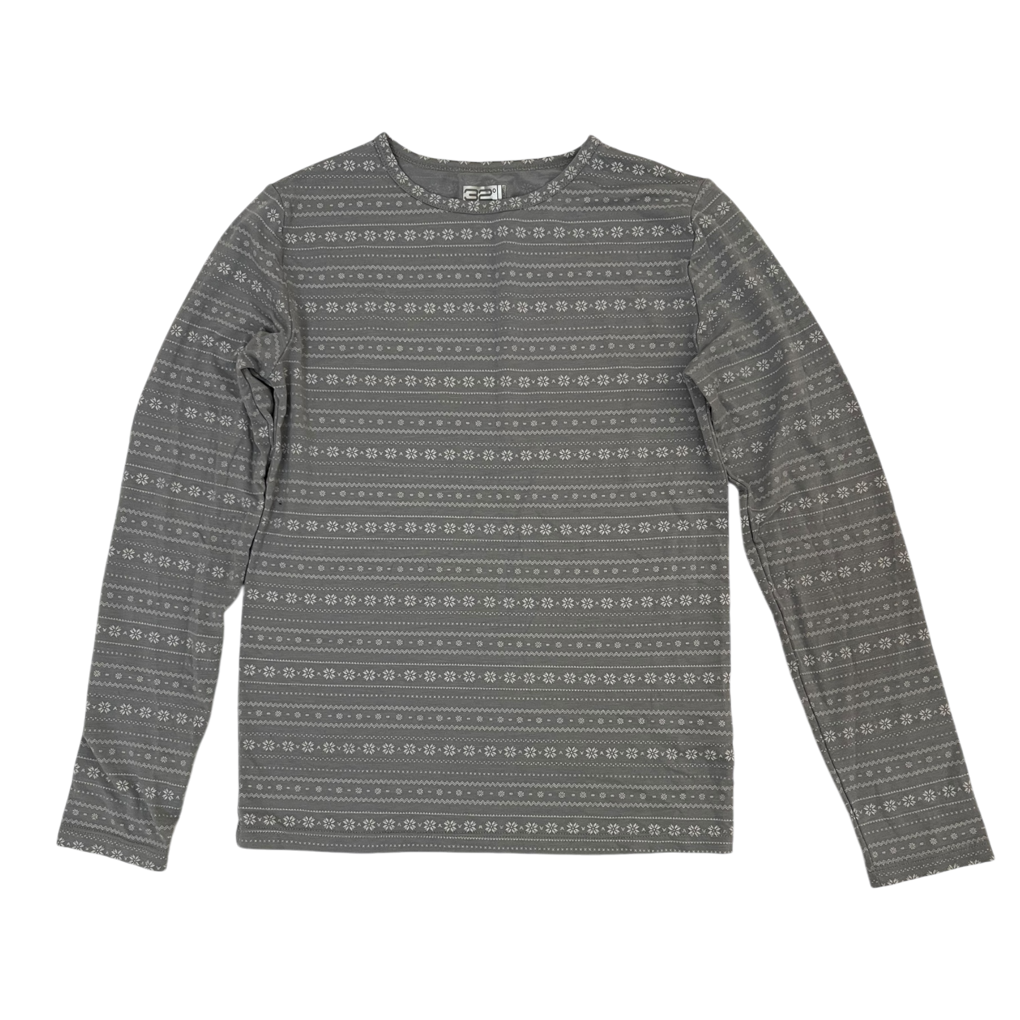 Gray Long Sleeve Tee 32 Heat