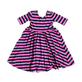 Girls Hanna Andersson pink navy Dress size 8