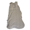Unisex nested bean white with gray Baby sleeping pouch size 6 mth