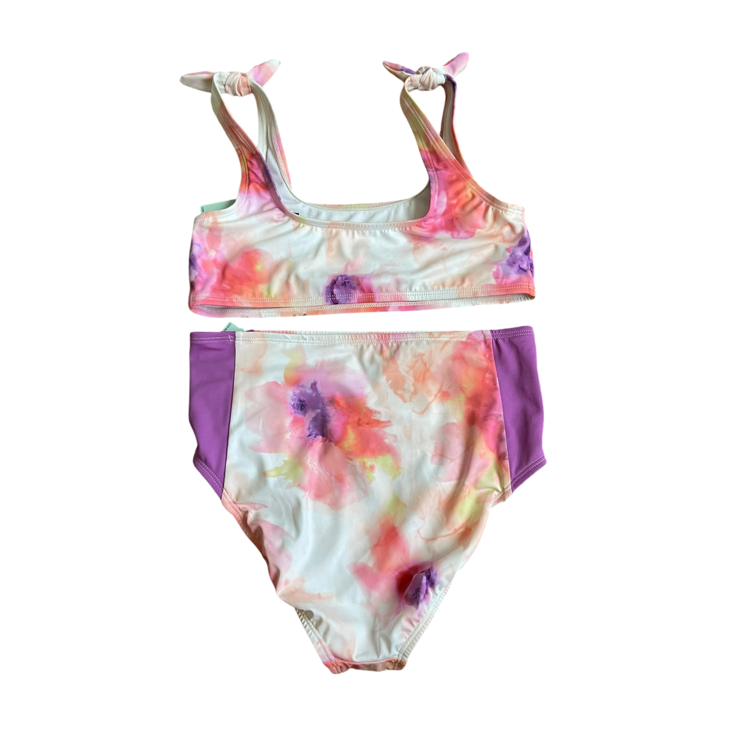 Girls DSG White and pink with purple swimwear set size 10