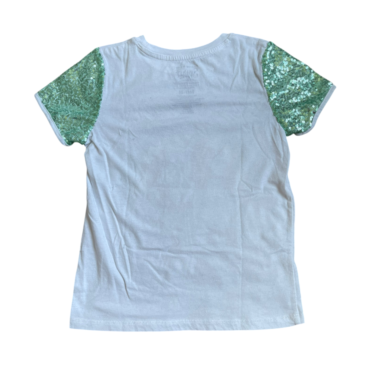 Girls spirit white and green T-shirt size 7