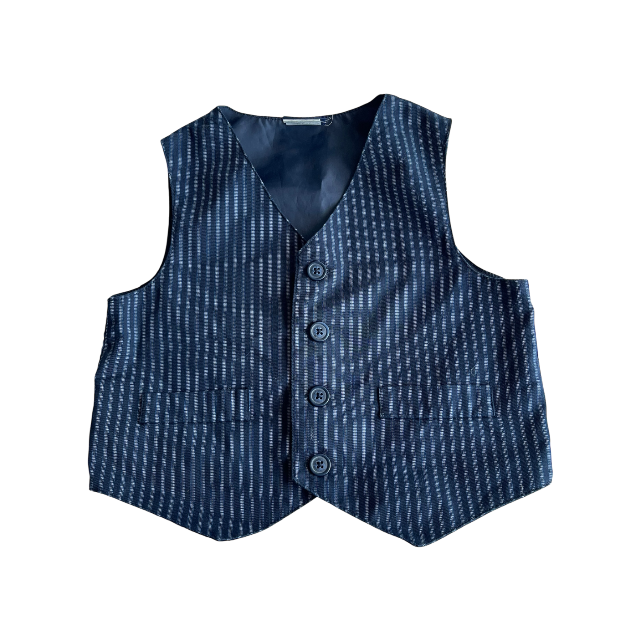 Boys great guy navy Pinstriped vest size 3