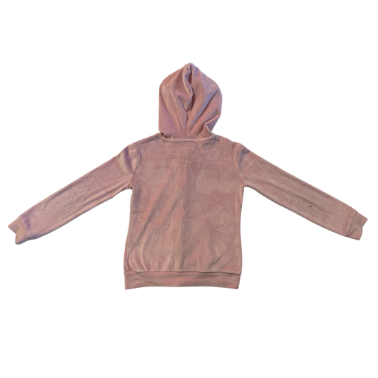Girls Velvet Zipper Sweatshirt
