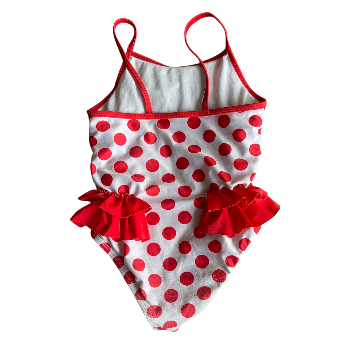 Girls Disney red and white Swimsuit size 3