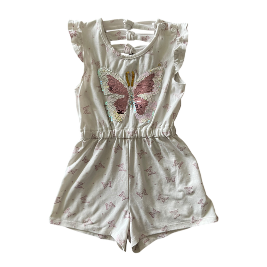 girls btween  white and pink Romper size 5