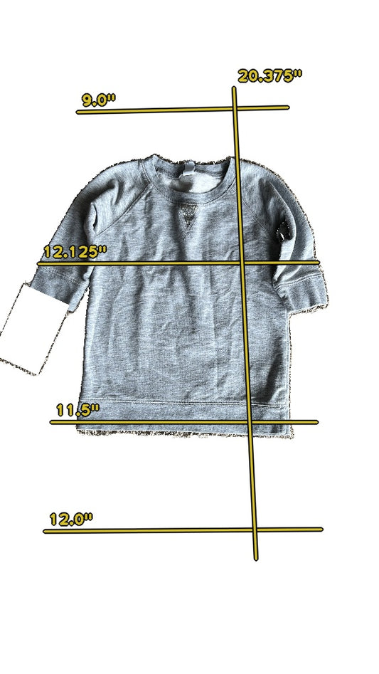 Girls old navy Gray Sweatshirt size 7