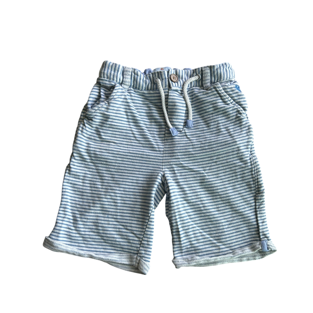 Boys little beach dudes blue and white Shorts size 4