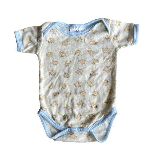 Gils baby basics Blue & creamy Romper size 3 mth