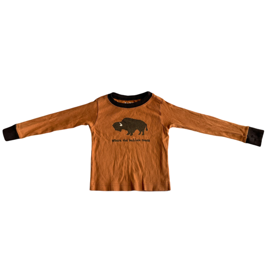Boys lazy lone orange Sweatshirt size 3