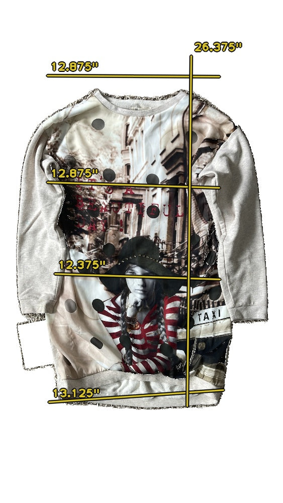 Girls knit wear creamy Sweatshirt size 10