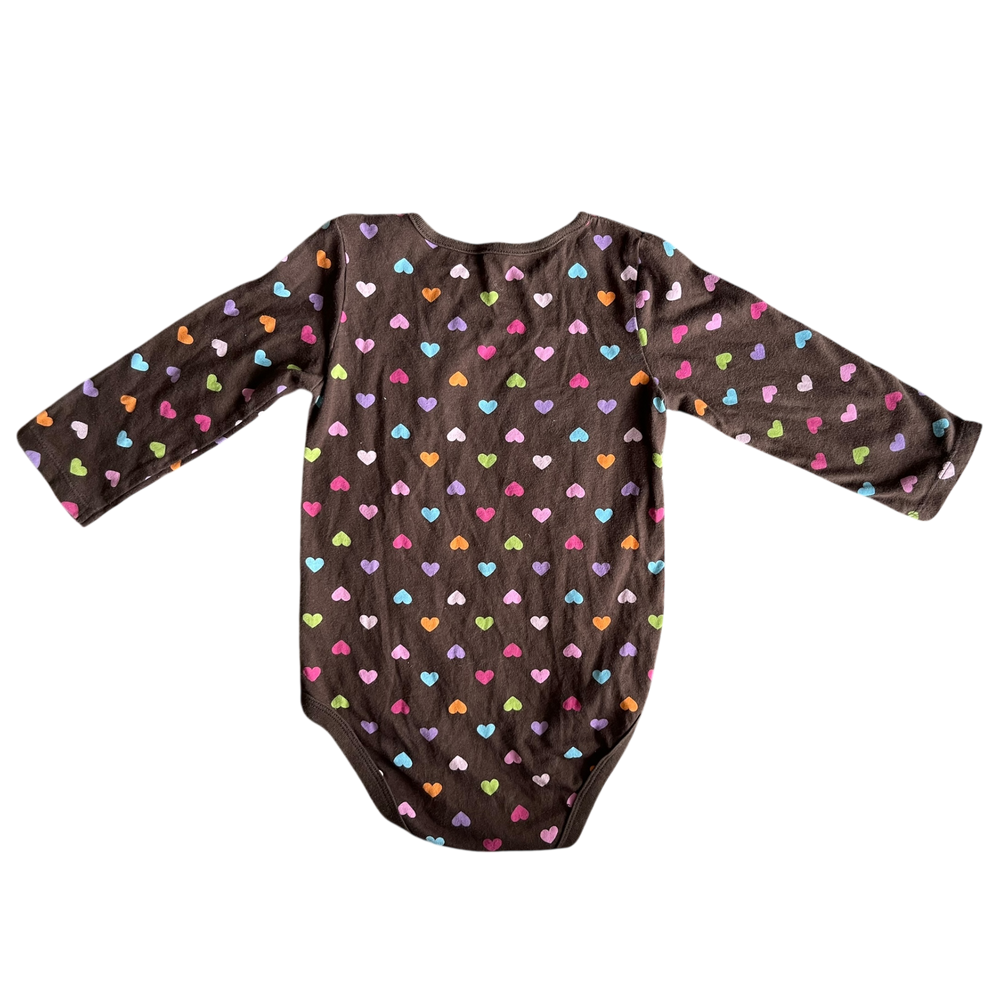 Girls carter’s Brown onesie size 18 mth
