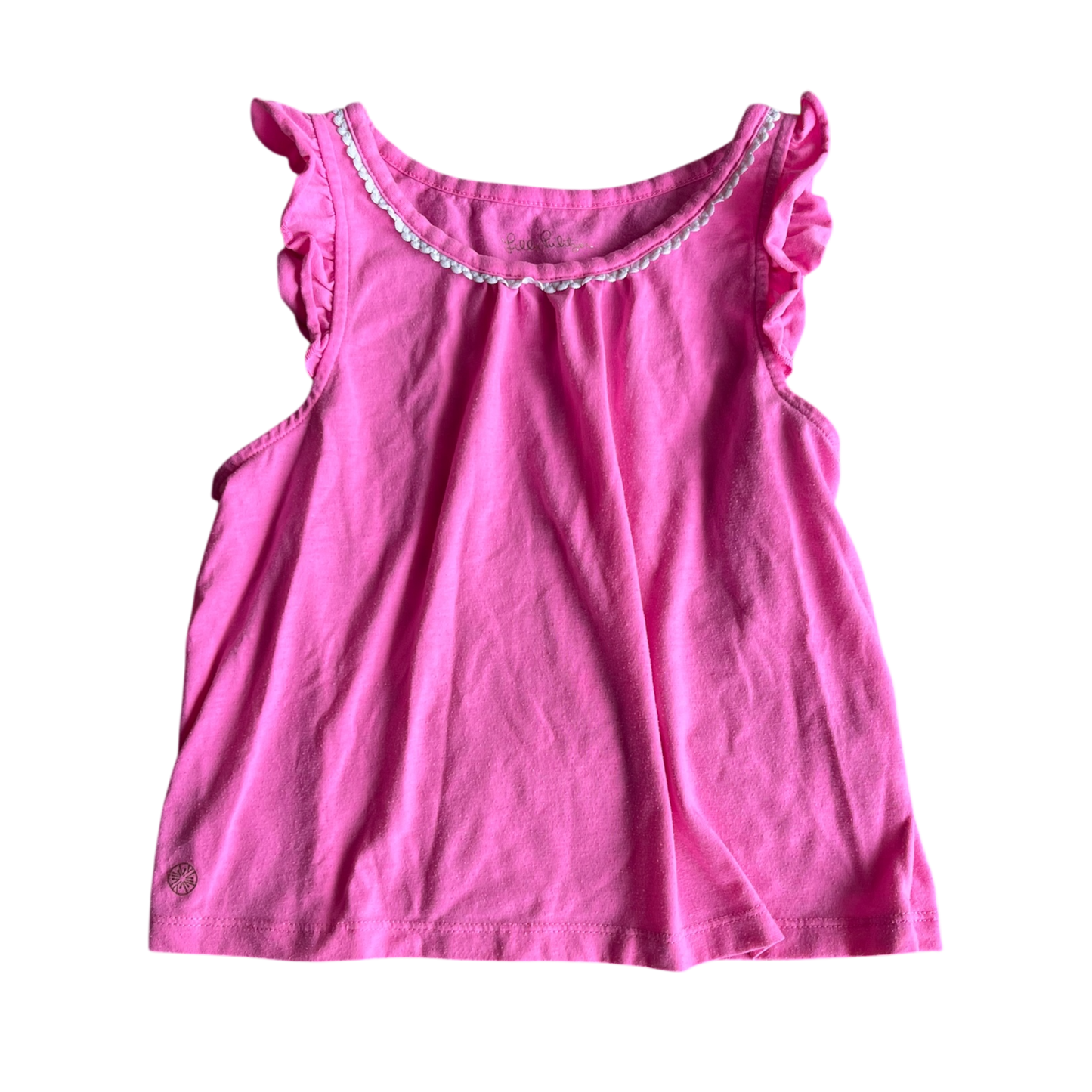 girls lilly pulityer pink T-shirt  size 8