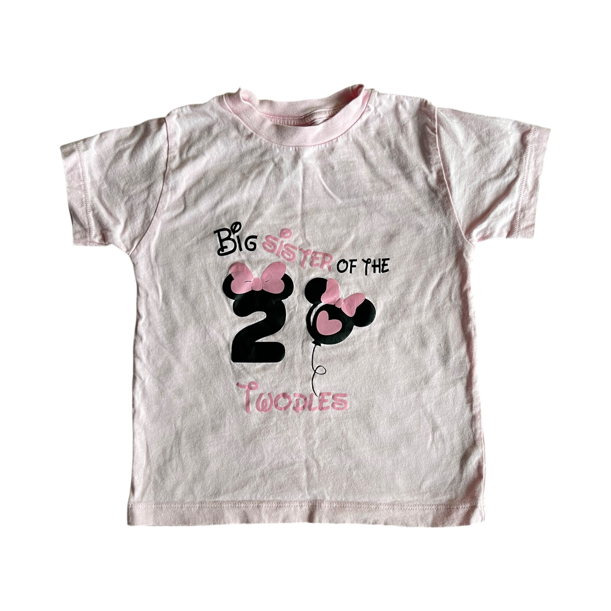 Girls bella canvas pink T-shirt size 4