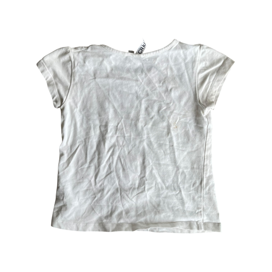girls CR Kids white T-shirt size 6