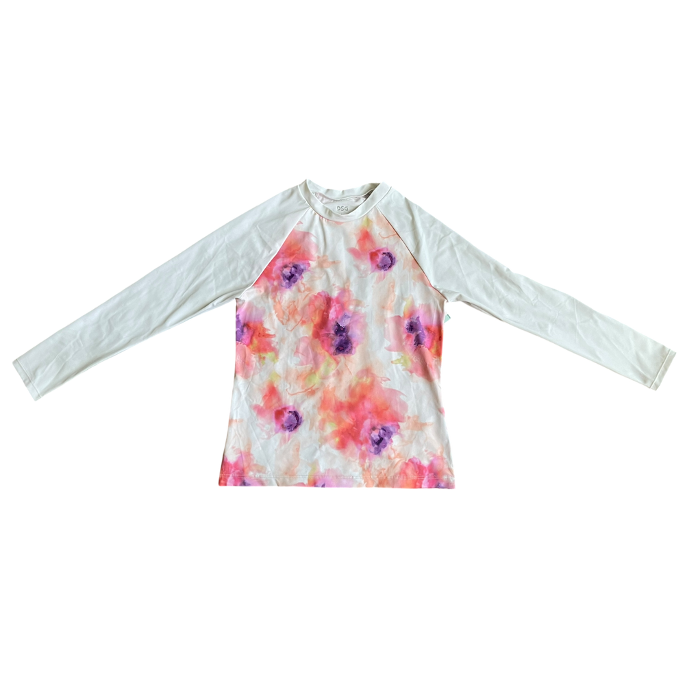 Girls DSG White and pink with purple swimwear set size 10