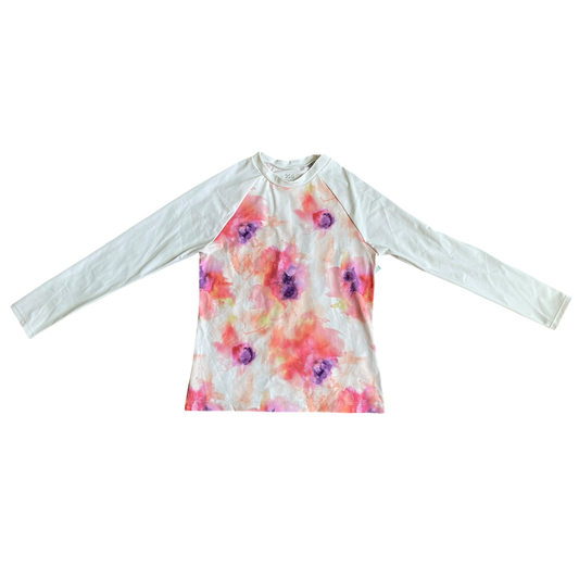 Girls DSG White and pink with purple swimwear set size 10