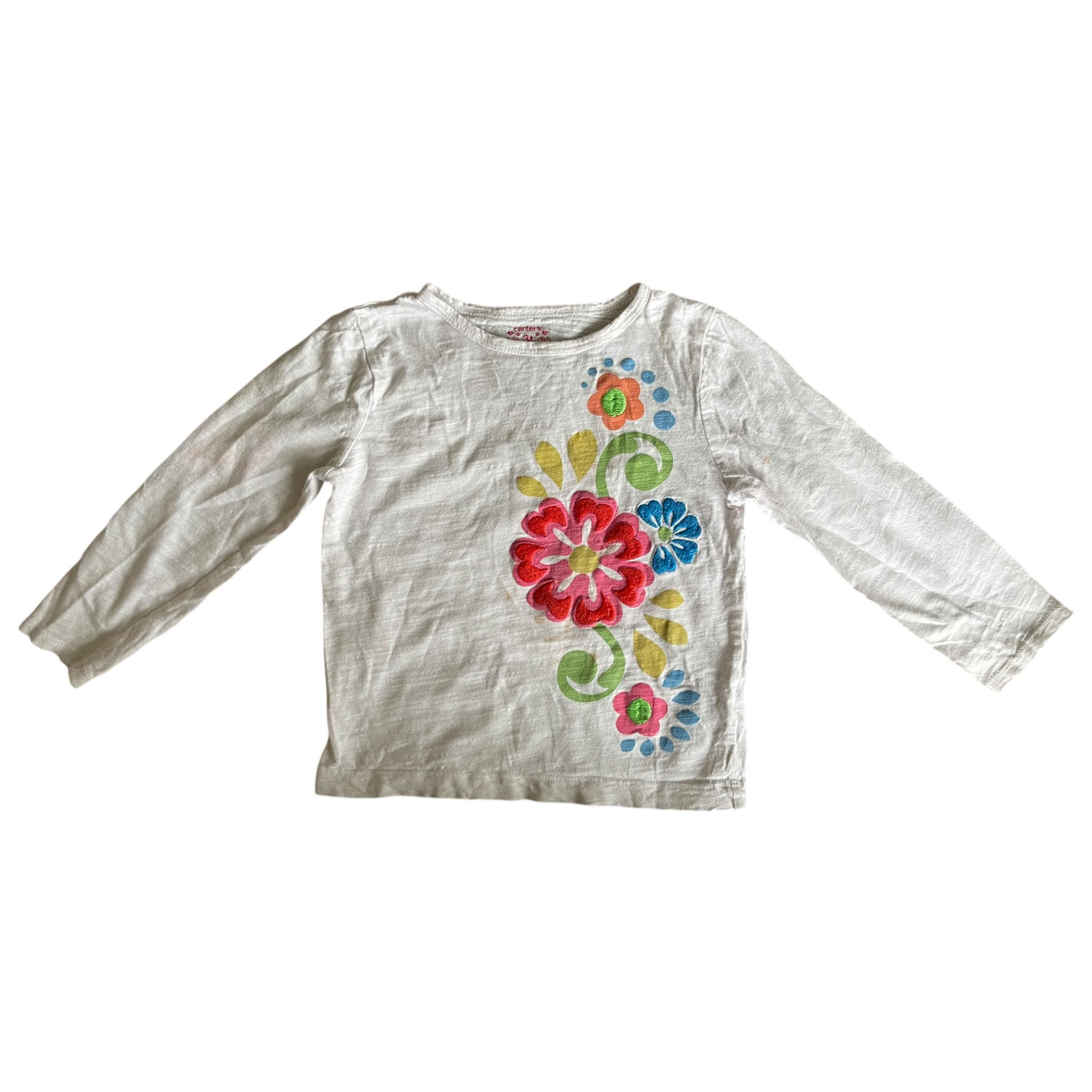 Girls carter's White T-shirt size 3