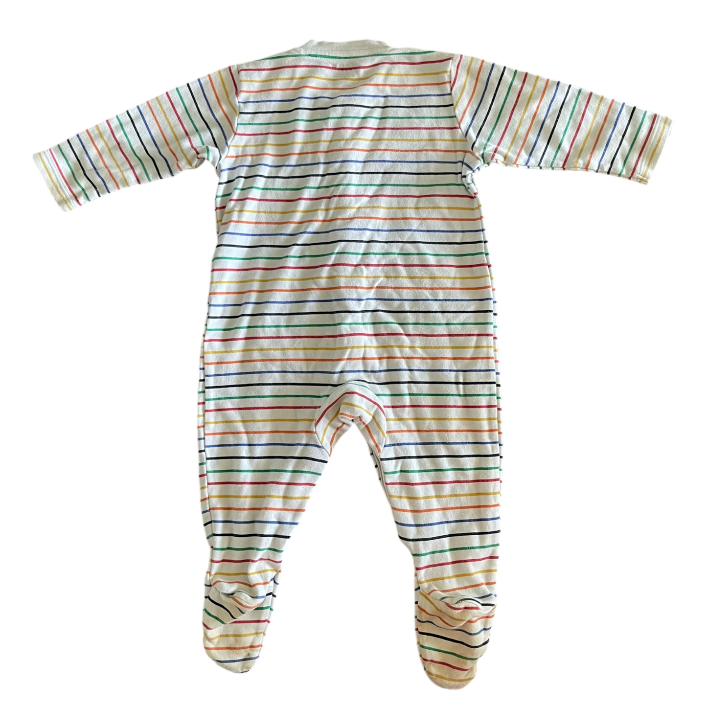 Boys primark white & multicolor Onesie size 6 mth