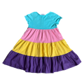 Girls Hanna Andersson blue pink yellow purple Dress size 10