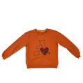 Orange Shein Girl Sweatshirt