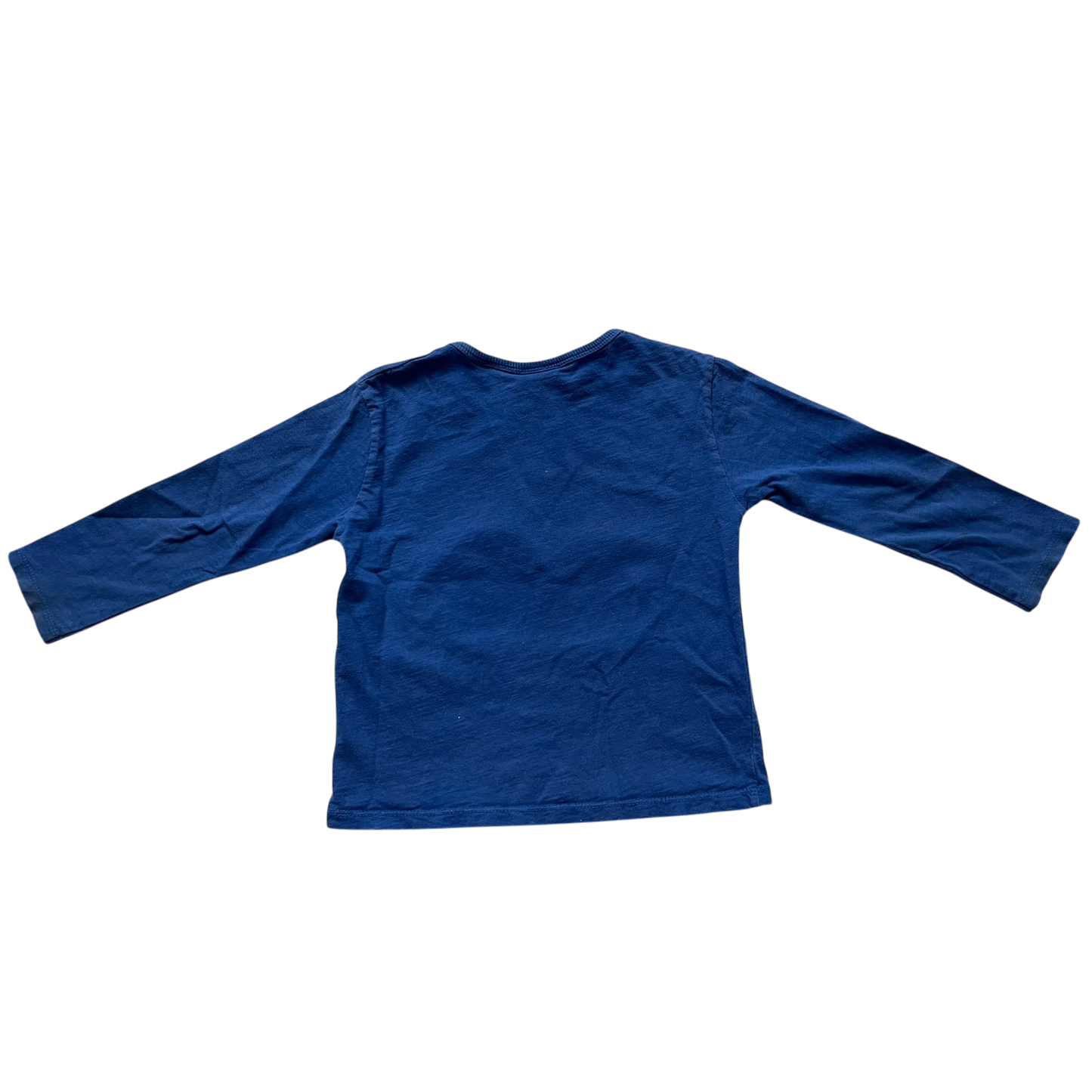 Boys unknown blue T-shirt with long sleeves size 2