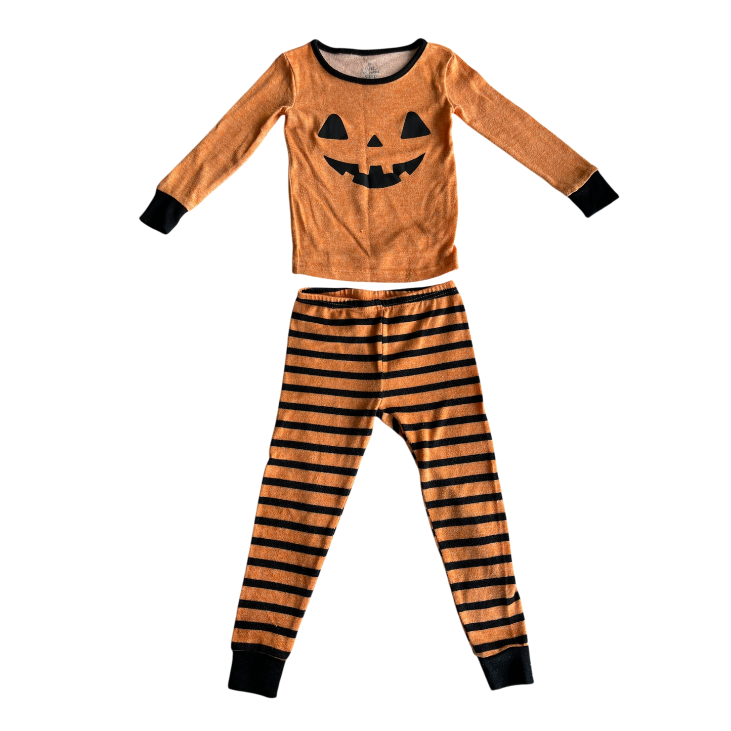 Boys kids trick or treat sleep orange and black Pajama size 3