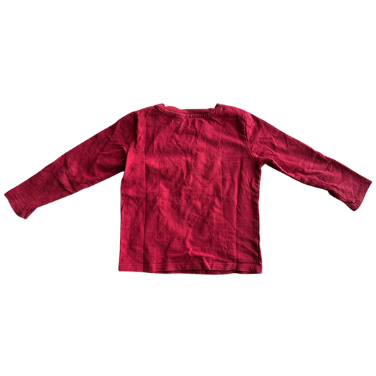 Boys Okaïdi red T-shirt size 4
