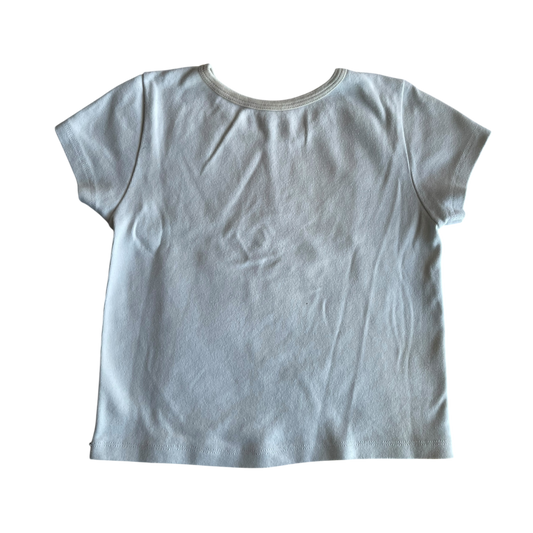 Boys qohn galt white T-shirt size 3