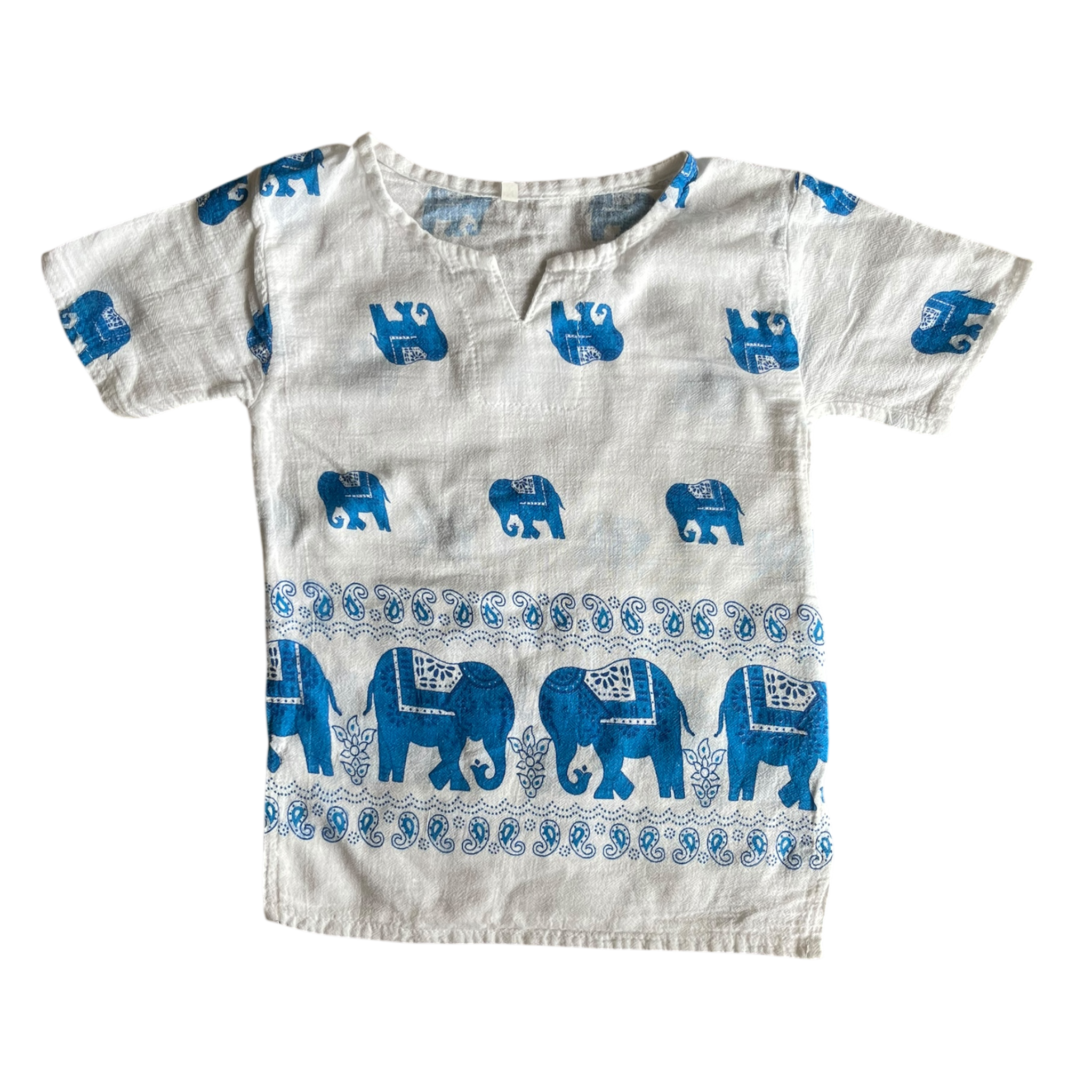 Boys blue and white T-shirt for 2 year old
