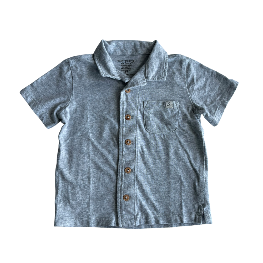 Boys easy peasy gray T-shirt size 3