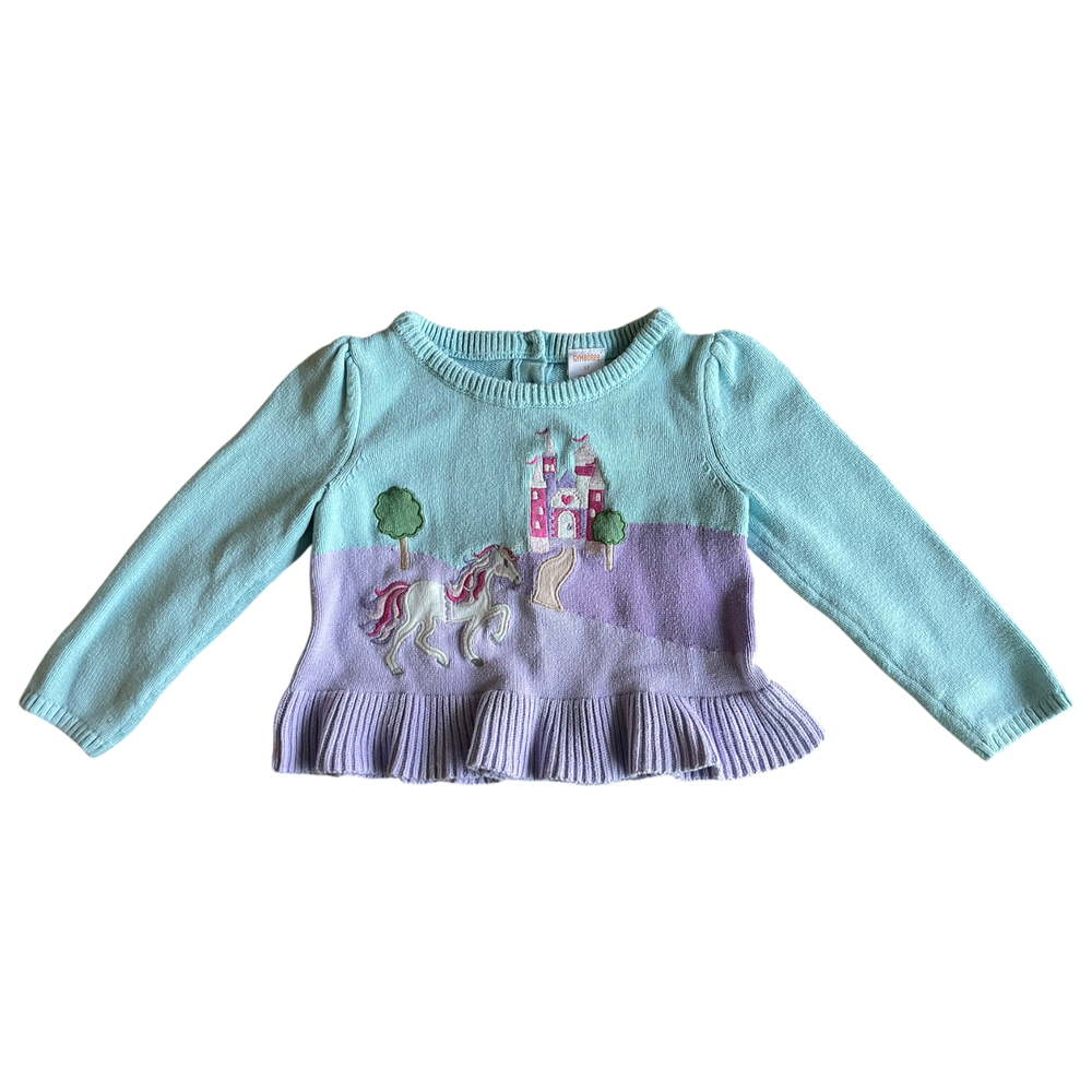 Girls Gymboree blue and purple Sweatshirt size 3