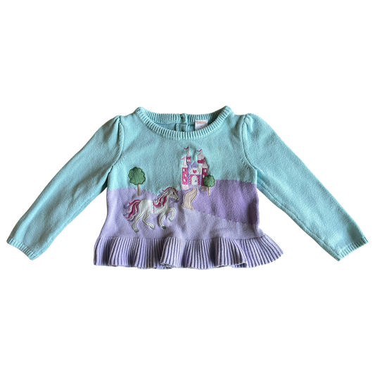 Girls Gymboree blue and purple Sweatshirt size 3