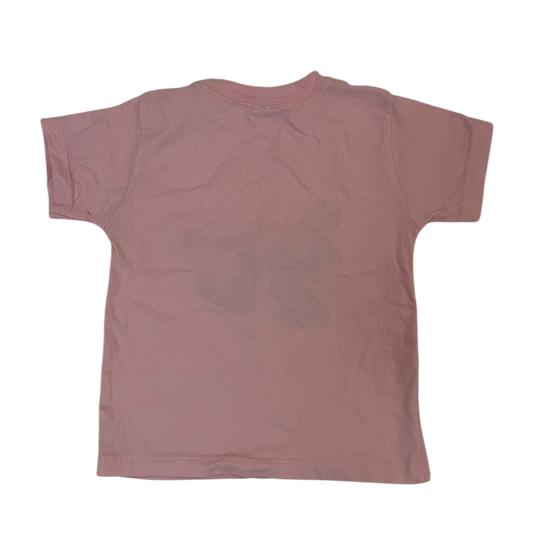 Girls Bella+Canvas kids pink T-shirt size 4