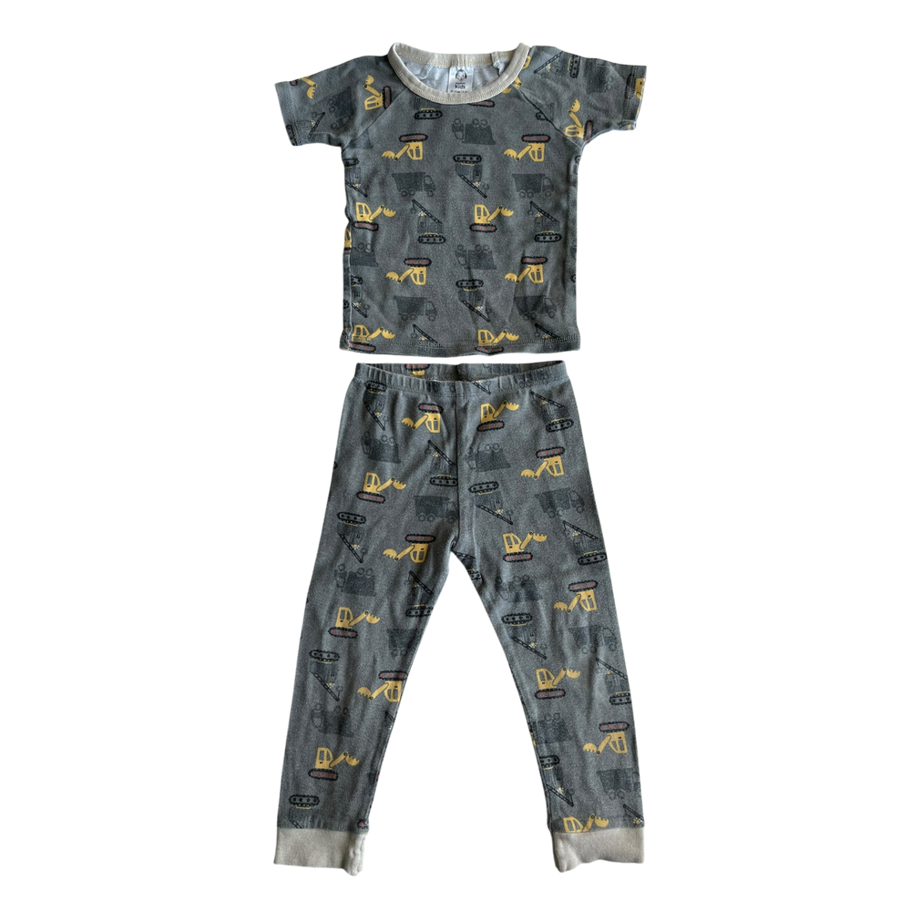 Boys Gerber kids gray with yellow Pajama size 3
