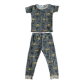 Boys Gerber kids gray with yellow Pajama size 3