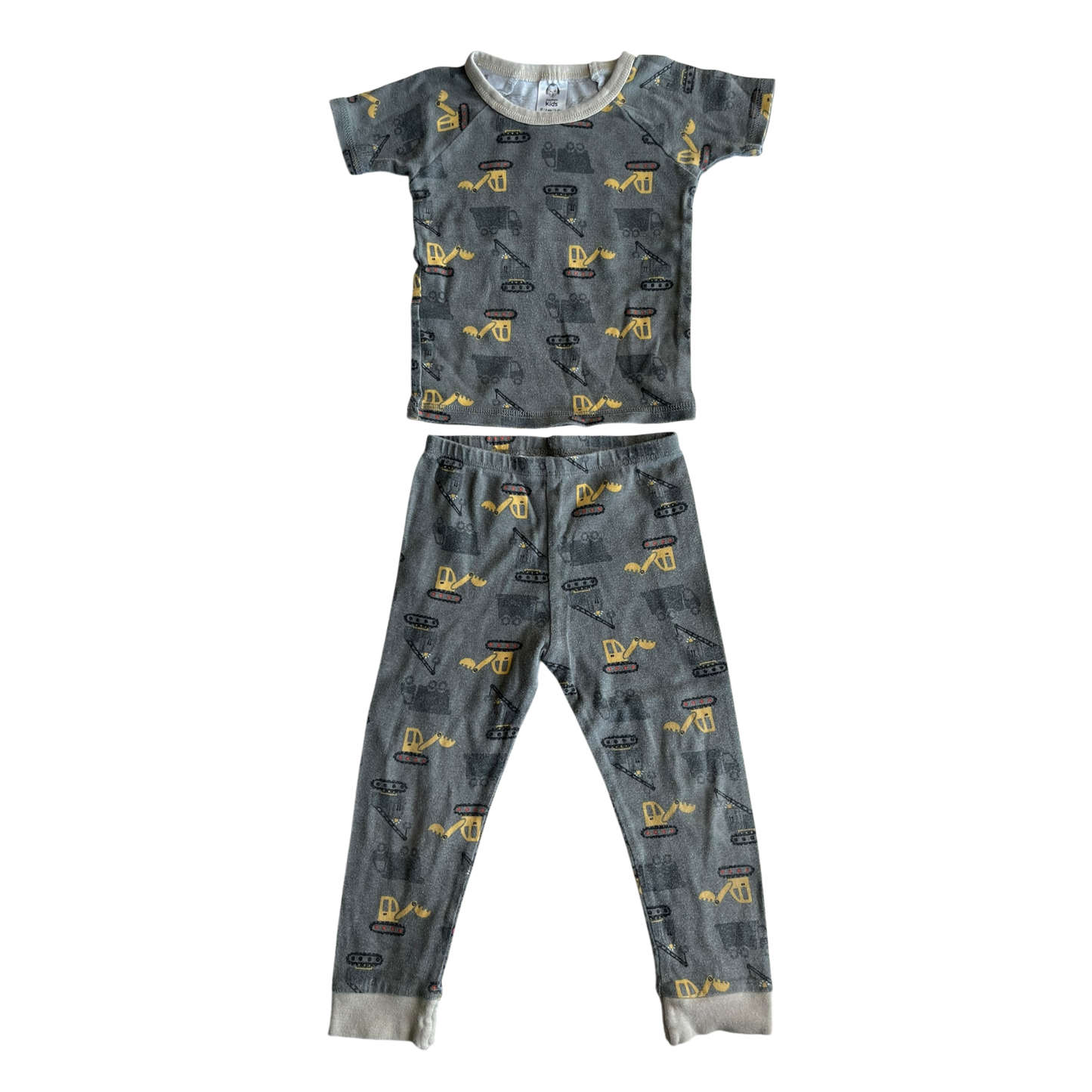 Boys Gerber kids gray with yellow Pajama size 3