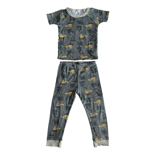 Boys Gerber kids gray with yellow Pajama size 3