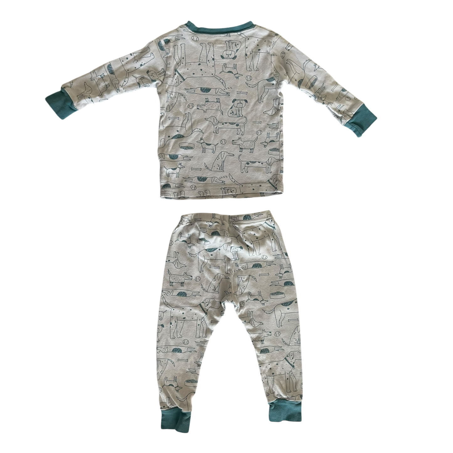 Boys carter’s gray with teal Pajama size 18 mth