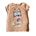 Girls bluey light orange T-shirt size 4