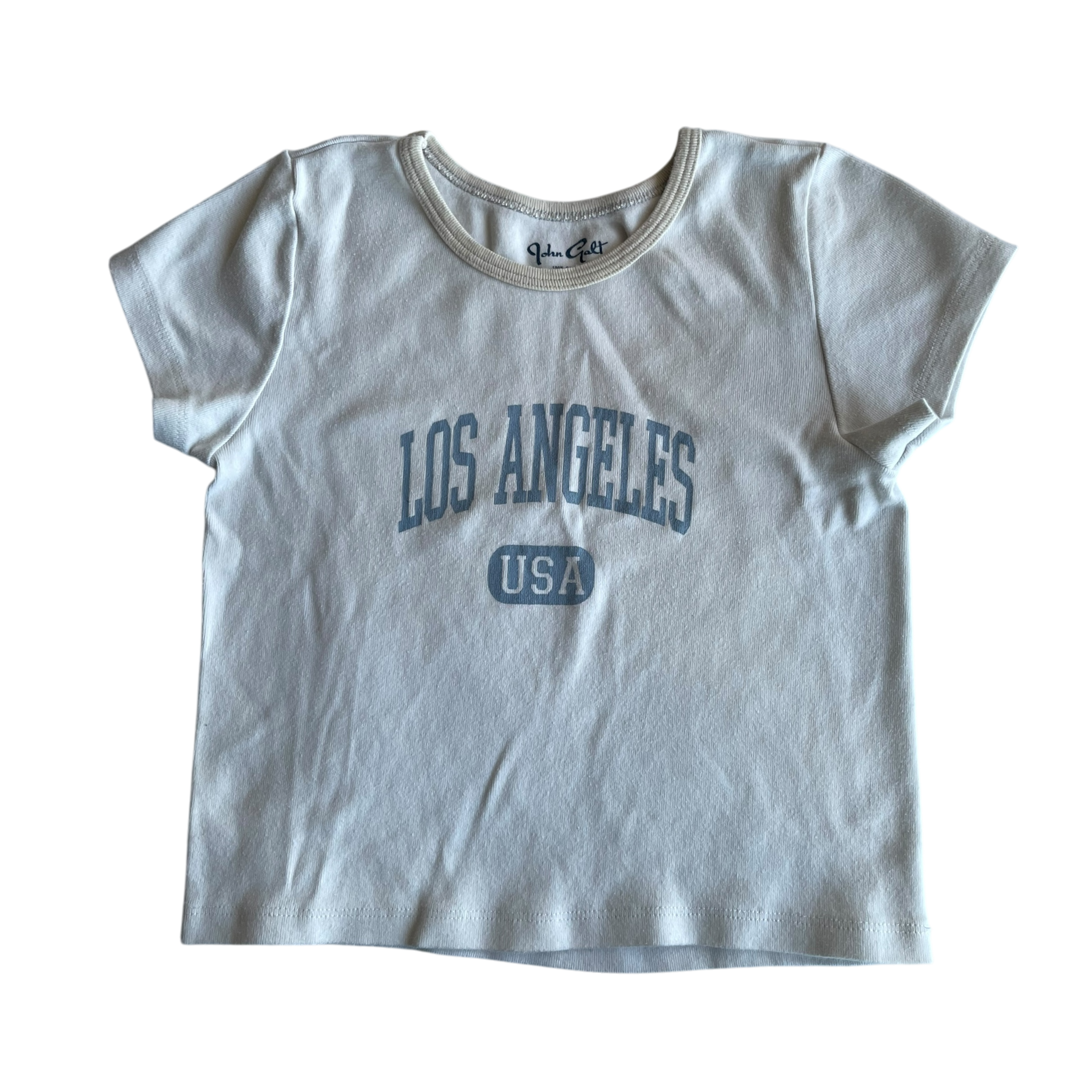 Boys qohn galt white T-shirt size 3