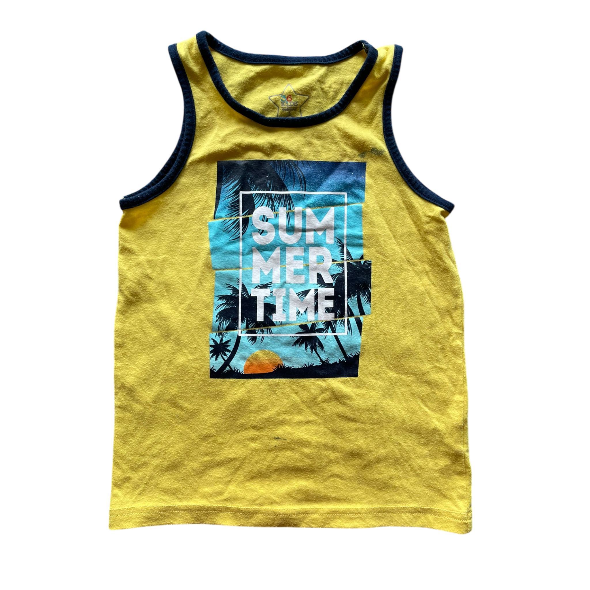 Boys Garanimal Yellow Tank Top Tee