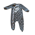Boy nike gray with white Baby bodysuit size 9 mth