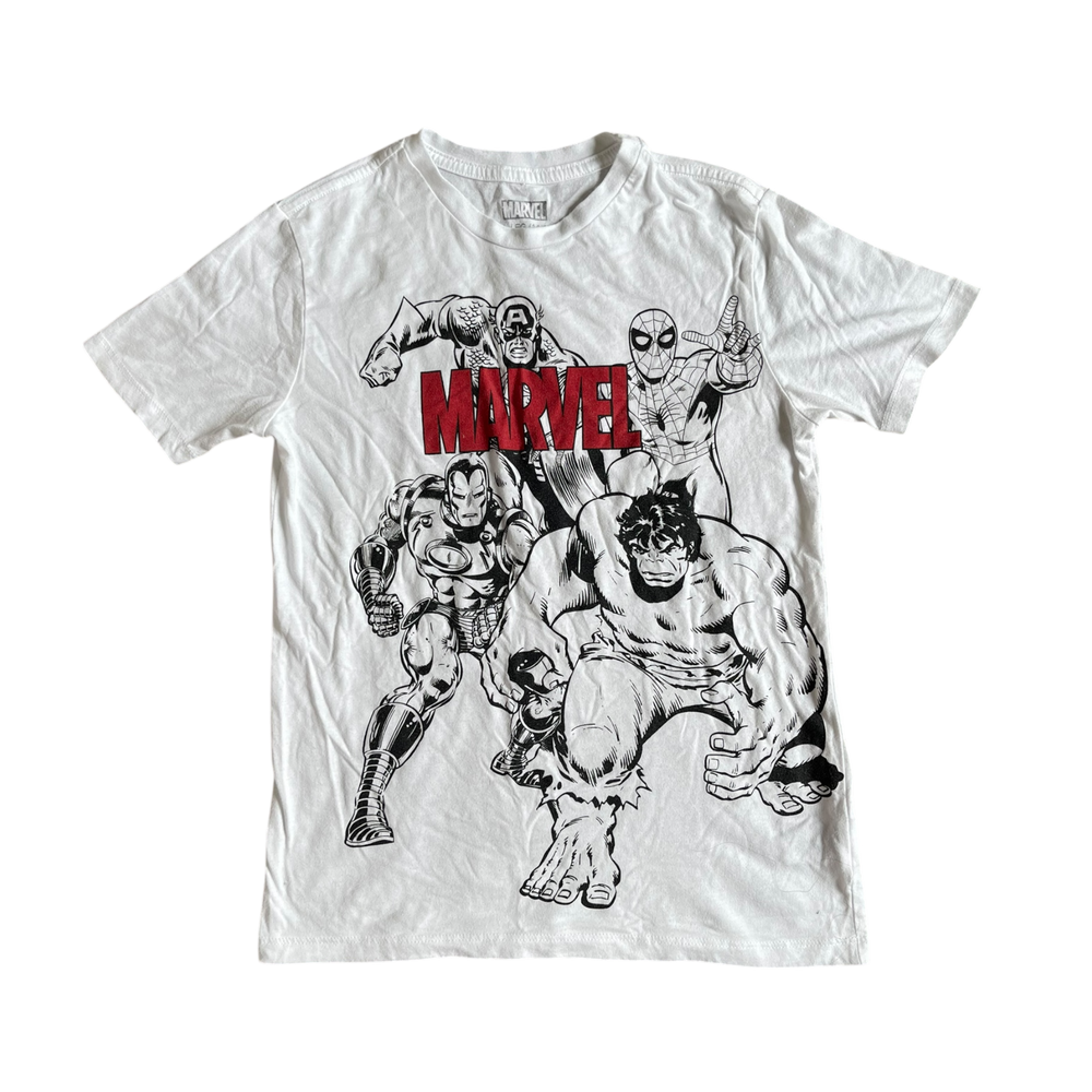 Marvel White T-shirt for 12 year old boys