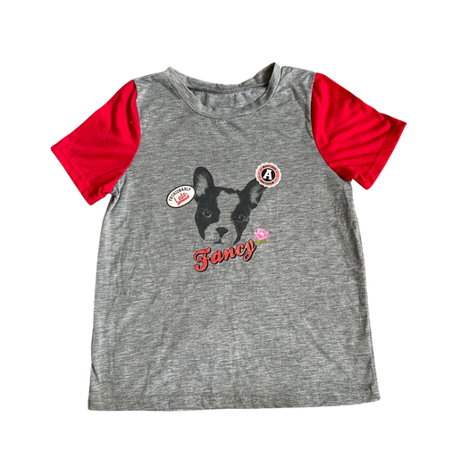 Girl candies gray and red T-shirt size 9