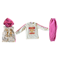 Girls real you pink Pajama set size 4