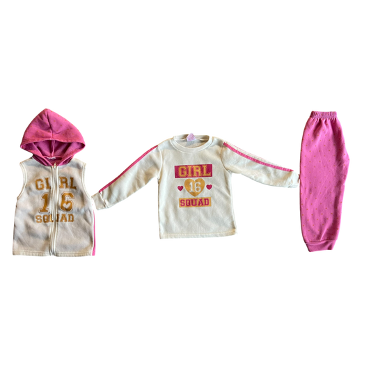 Girls Reallove  pink Pajama set size 4