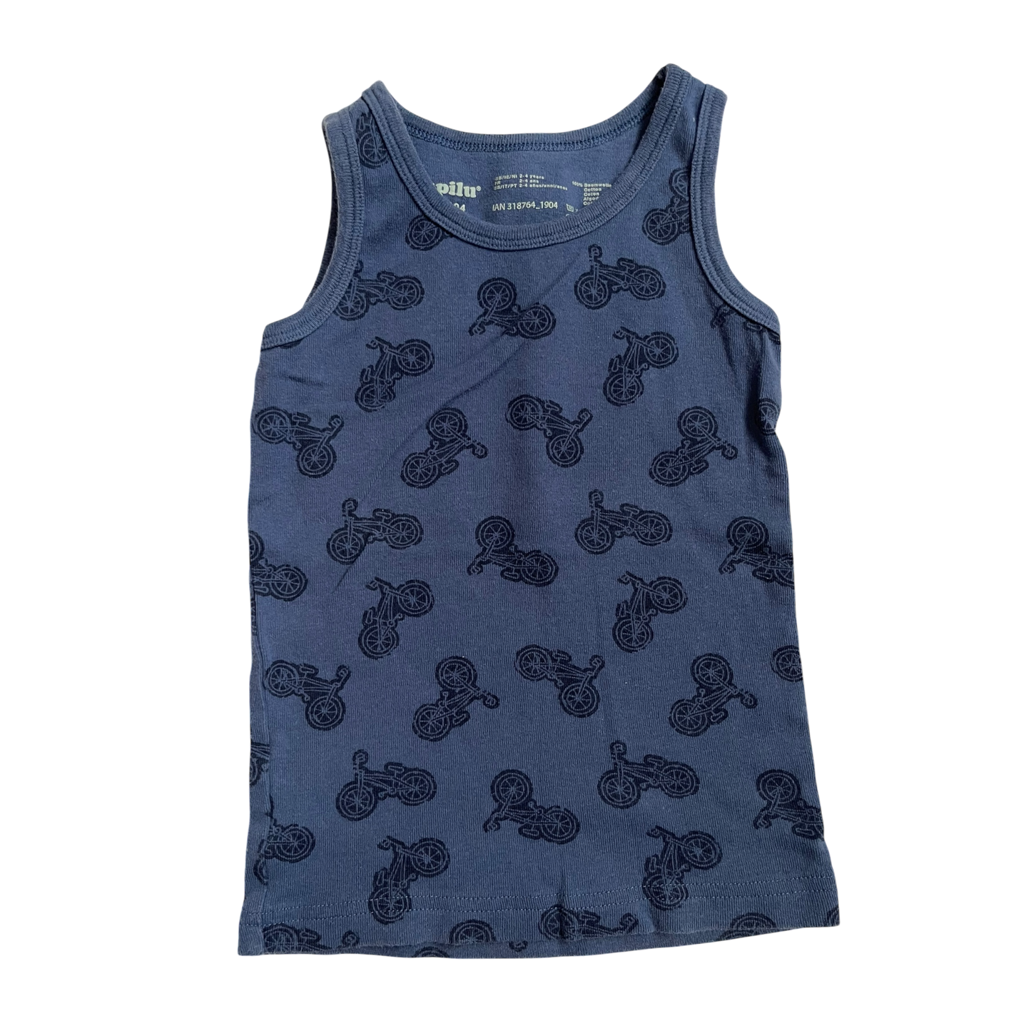 Boys Lupilu navy T-shirt size 2