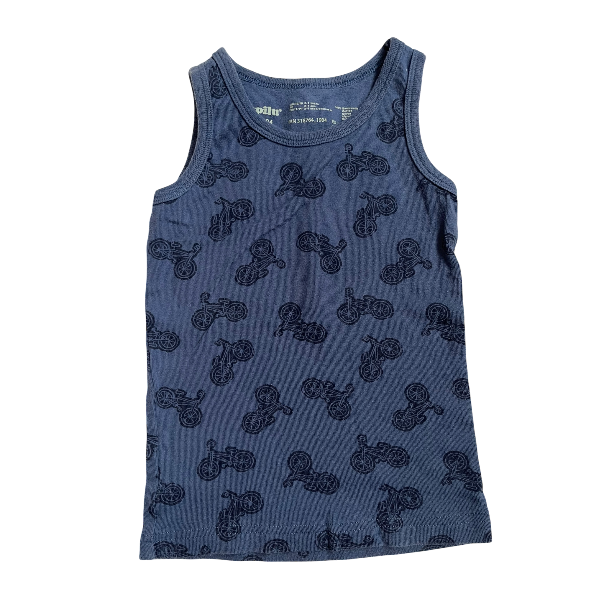 Boys Lupilu navy T-shirt size 2