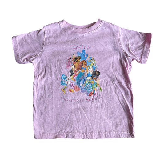 Girls rabbit skin pink T-shirt size 4